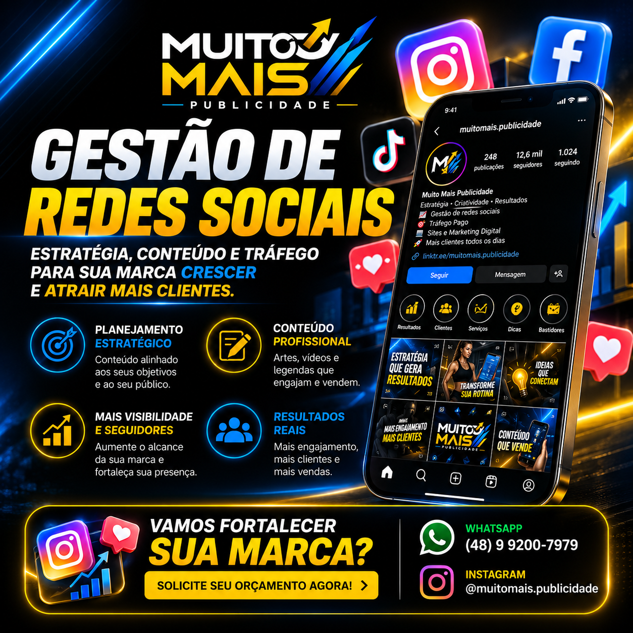 Serviço Gestão de Redes Sociais